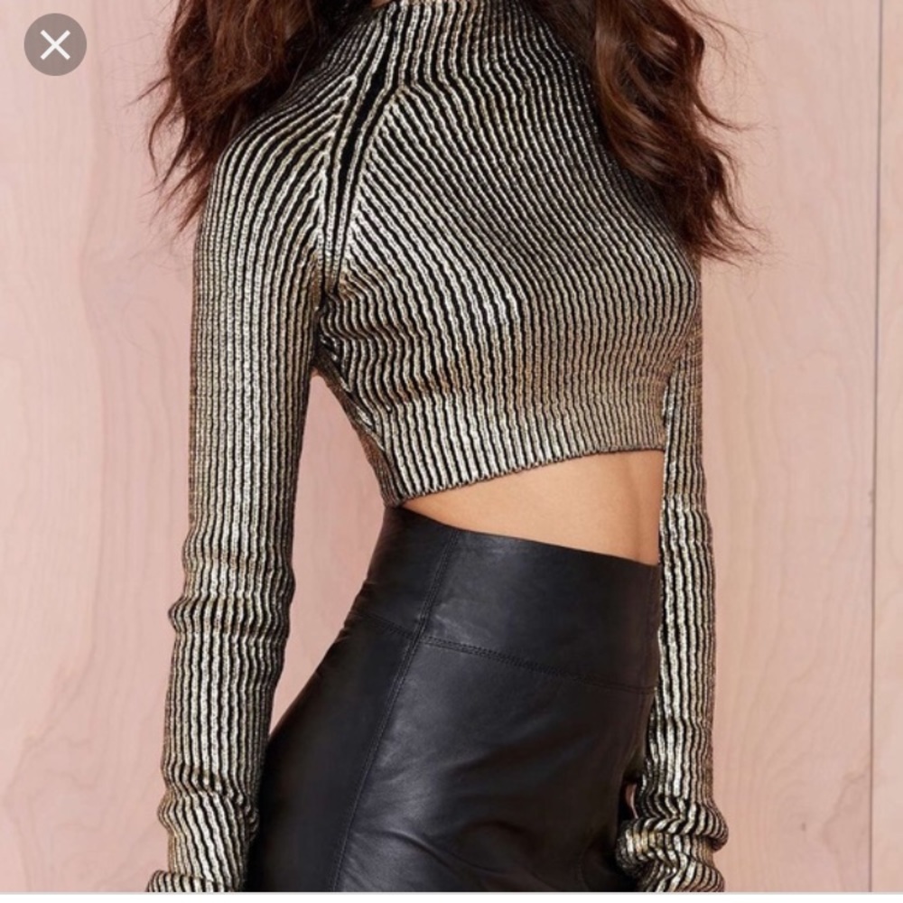 Nasty gal good ribbed crop sweater